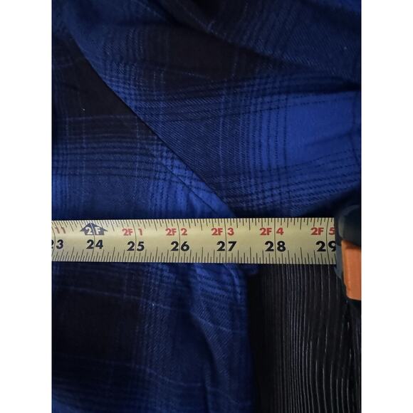 Men's Foundry Button Front Long Sleeve Flannel Shirt Plaid Size 2XL - Picture 8 of 10